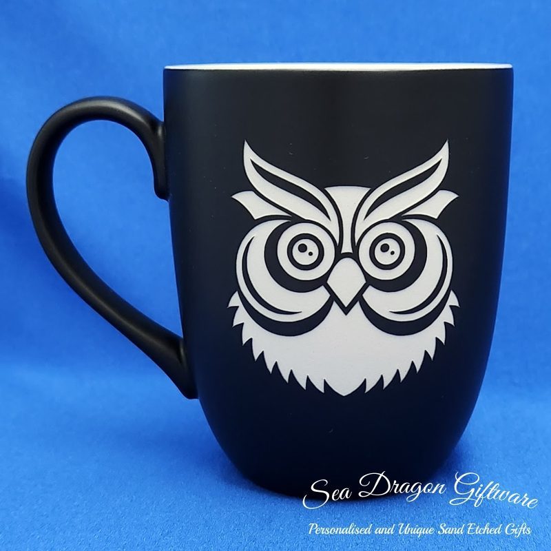 Owl Face - Black Matt