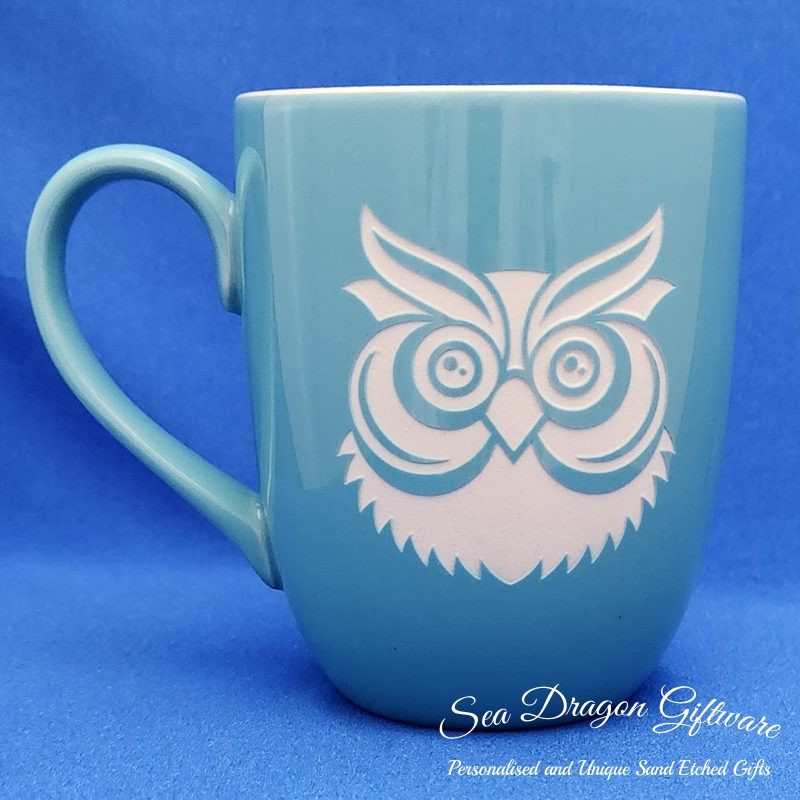 Owl Face - Blue