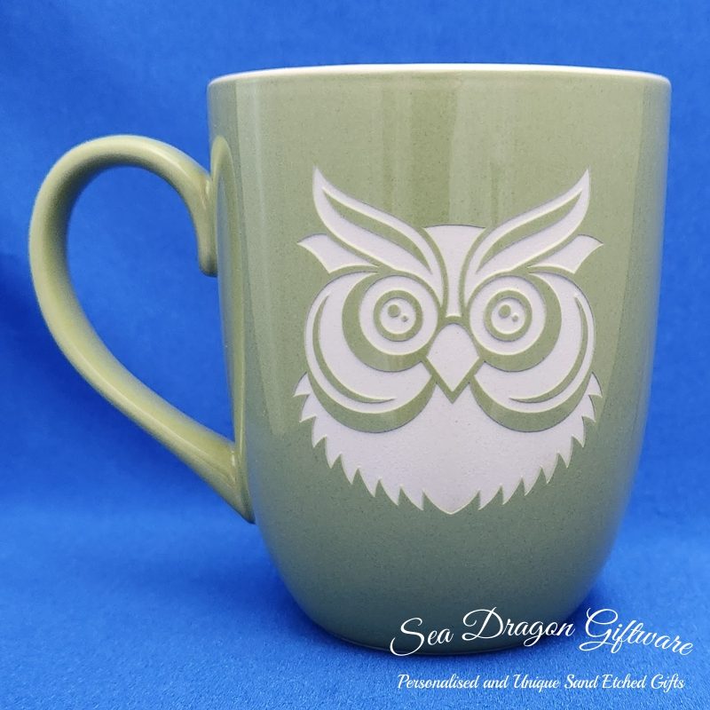 Owl Face - Green